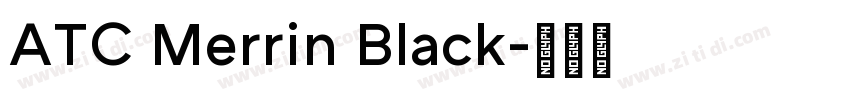 ATC Merrin Black字体转换